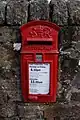 A GVIR Lamp box in a wall near Chatsworth, Derbyshire