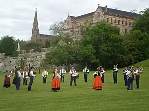 Cantabrian pipe band.