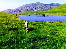 Ghalghanlu Lake in Khan kandi Village