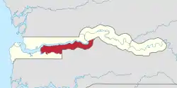 Location of Lower River Division in the Gambia