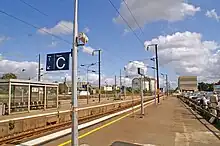 Vannes station looking east