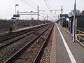 Vernier-Meyrin Station with French train control relay clearly visible in the foreground