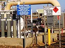 An odourant injection station at MLV7 (main line valve) near Dampier, where Butanethiol is added to the natural gas inside the Dampier to Bunbury Natural Gas Pipeline