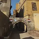 The remains of the old gate of Qaytbay's complex, Bab al-Gindi