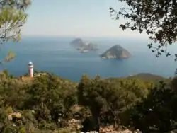 Cape Gelidonya near Finike, the site of the wreck of a Phoenician merchant ship from about 1200 BC