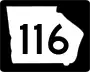 State Route 116 marker