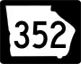 State Route 352 marker