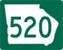 State Route 520 marker