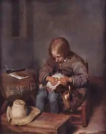 Gerard ter Borch, The Flea-Catcher