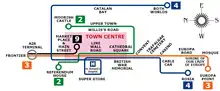 Image 3Gibraltar Bus Company bus routes (right-click to enlarge). (from Transport in Gibraltar)