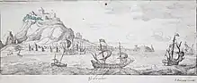 Image 35Gibraltar, 1654 by Jan Peeters I (from History of Gibraltar)