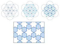 Girih pattern that can be drawn with compass and straight edge.