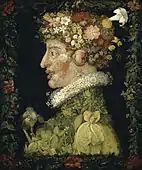 Spring; by Giuseppe Arcimboldo; 1573; oil on canvas; 76 × 64 cm