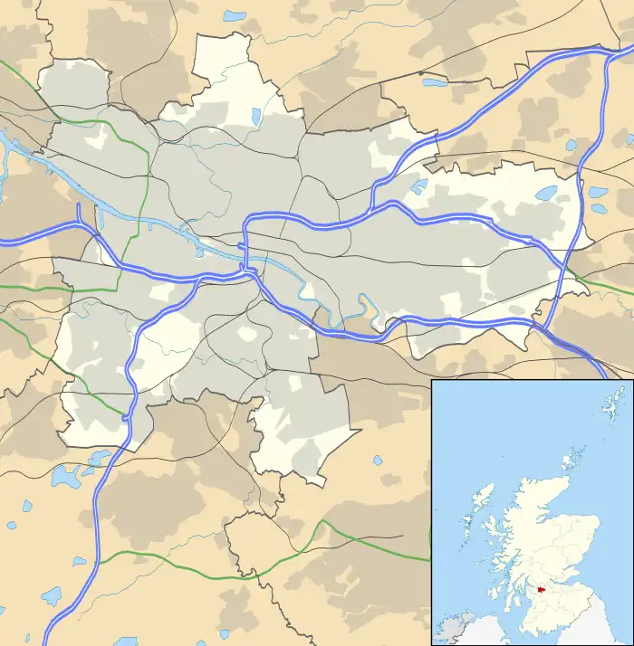 Pollok is located in Glasgow council area