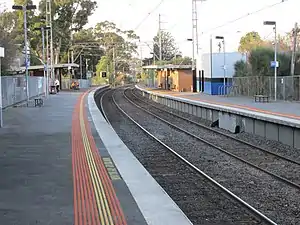 Citybound view from Glenbervie platform 2 facing towards platform 1