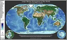 Image 24Global map of large marine ecosystems. Oceanographers and biologists have identified 66 LMEs worldwide. (from Marine ecosystem)