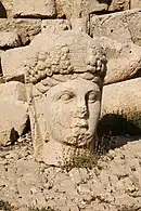 West terrace: Head of Goddess of Kommagene (Tyche)