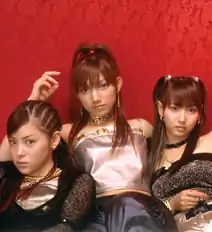 (L to R): Aya "Ayaya" Matsuura, Maki "Gocchin" Goto, Miki "Mikitty" Fujimoto