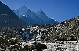 Gaumukh, source of the Ganges above Gangotri