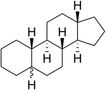 Stereo, skeletal formula of gonane ((1R,2S,10S,11R,15S)-heptadecane) with all chiral centres hydrogenised