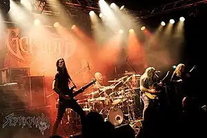 Gorguts performing in 2016