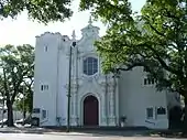 Government Street Methodist Church at 901, built from 1906–17.