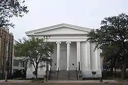 Government Street Presbyterian Church at 300, built in 1836.  It is designated as a National Historic Landmark.