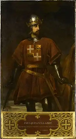 Foulques de Villaret, grand maître des hospitaliers de Saint-Jean de Jérusalem de 1307 à 1327, c. 1841, by Eugène Goyet