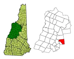 Location in Grafton County, New Hampshire