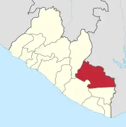 Location in Liberia