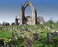 The graveyard adjacent to the Priory