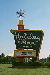 Image 27Holiday Inn's "Great Sign", used until 1982. Some remain in museums. (from Motel)