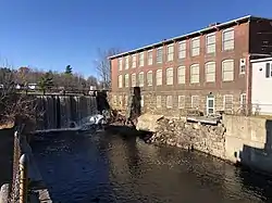 The Souhegan River in the center of Greenville