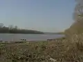 The Kaw River at the Grinter Place looking westward.