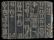 Gudea dedication tablet to God Ningirsu: "For Ningirsu, Enlil's mighty warrior, his Master, Gudea, ensi of Lagash"