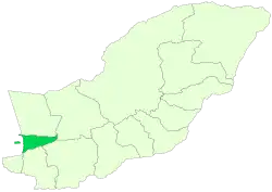 Location of Torkaman County in Golestan province