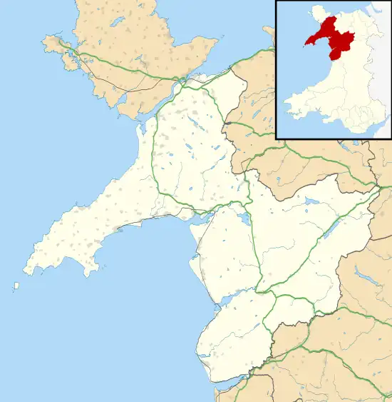 Caernarfon Barracks is located in Gwynedd