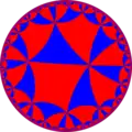 Alternated order-4 hexagonal tiling