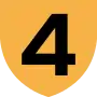 A typical shield for a numbered route in Hong Kong.