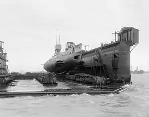 E34 in a floating dock