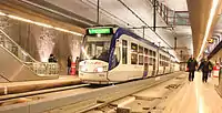 Line 4 at Spui station in the Haagse tramtunnel