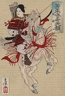 Hangaku Gozen by Yoshitoshi, c. 1885