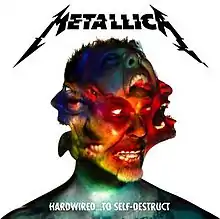 A portrait of the band's faces superimposed on each other.  The band name and album title appear at the top and bottom, respectively.