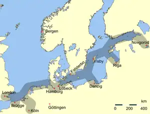 Hansa trading routes