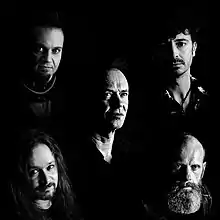 Band Promoshoot, 2021: Göran Edman, Walter Cianciusi, Dario Parente, Martin Helmantel, Enrico Cianciusi