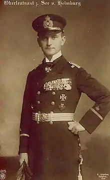 SM UB-14, Commander Oberleutnant zur See Heino von Heimburg with Pour-le-Merit