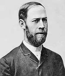 Image 45Heinrich Rudolf Hertz (1856–1894) proved the existence of electromagnetic radiation (from History of radio)