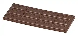 An open Hershey bar