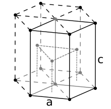 Hexagonal close-packed crystal structure for bohrium