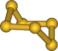 Ball and stick model of hexathiane